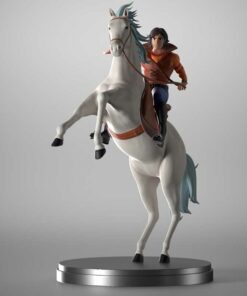 Alternative view of Daisuke on horseBack